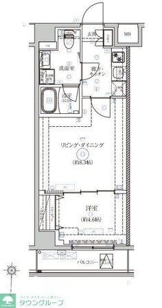 ベルシードアルファ押上イーストの物件間取画像